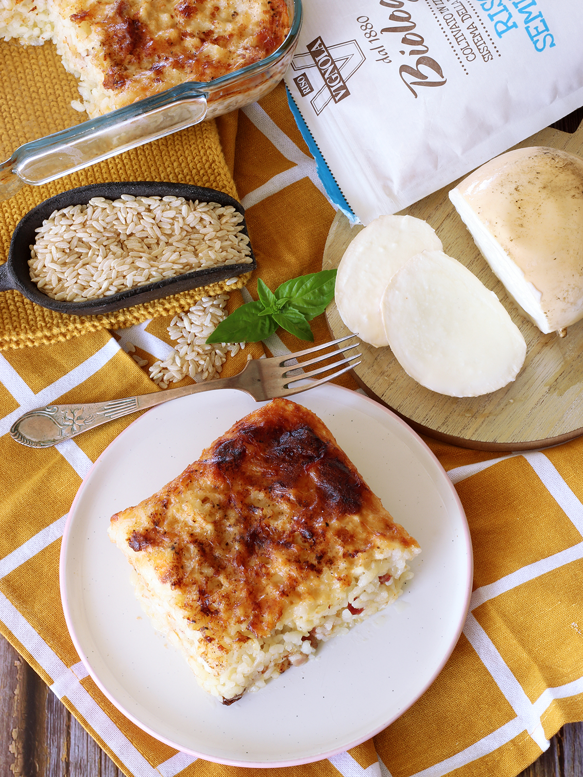 Riso al latte al forno