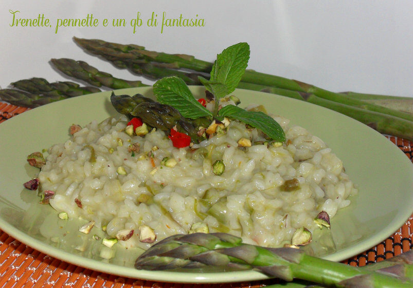 Riso al latte con asparagi profumato alla menta