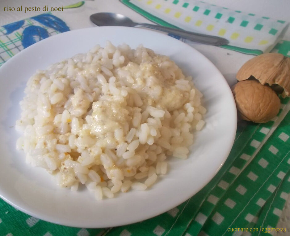 Riso al pesto di noci
