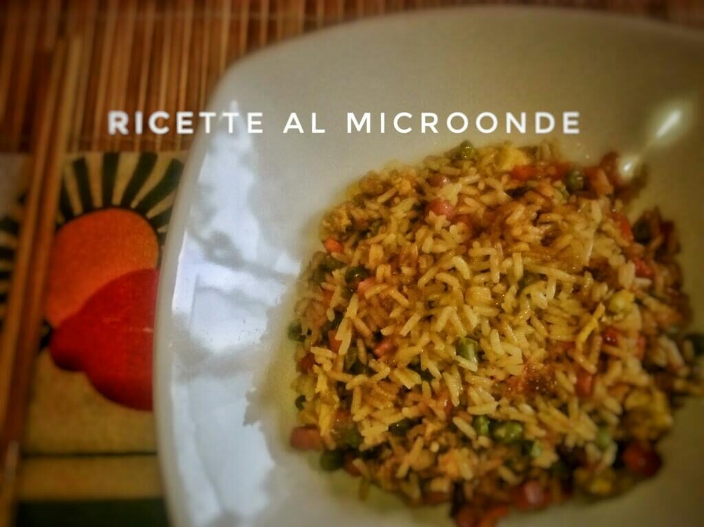 Riso alla cantonese al microonde