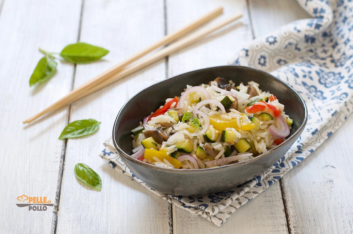 Riso basmati con verdure saltate