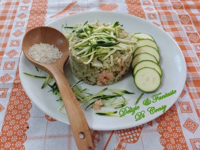 Riso basmati con zucchine e gamberetti