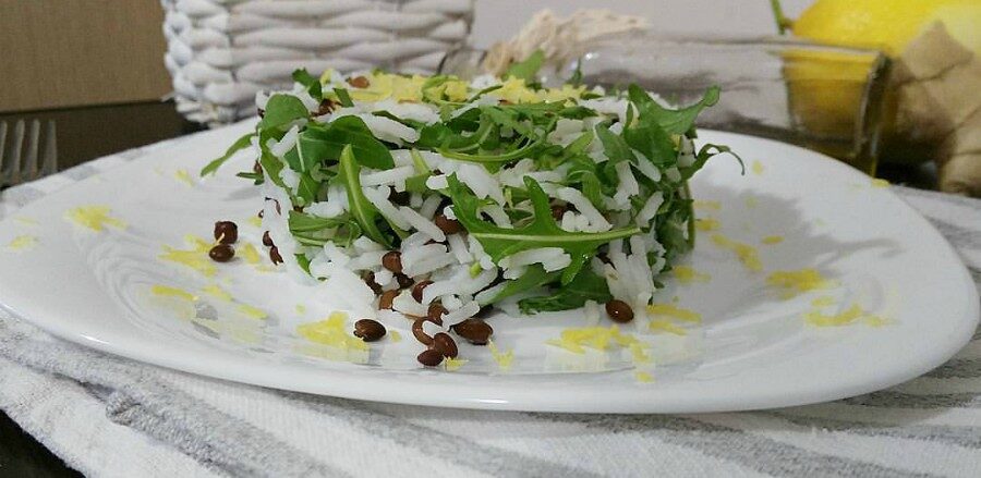 Riso basmati speziato al limone.