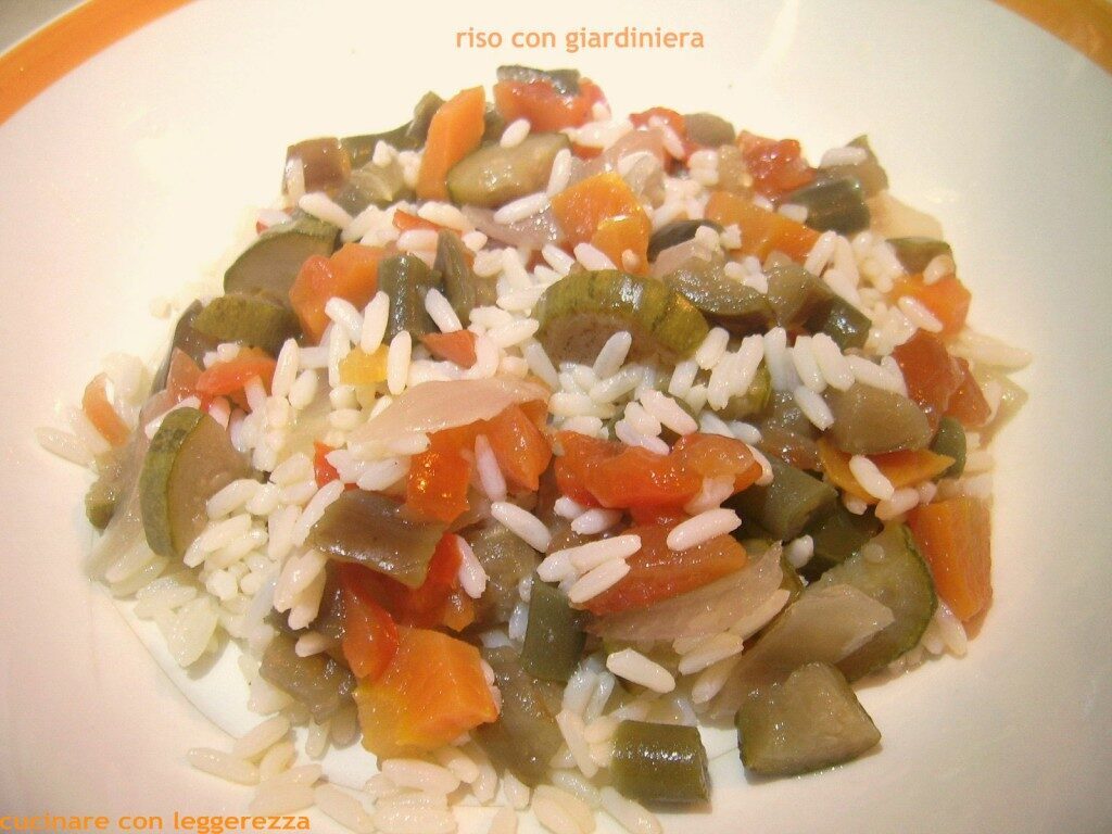 Riso con giardiniera