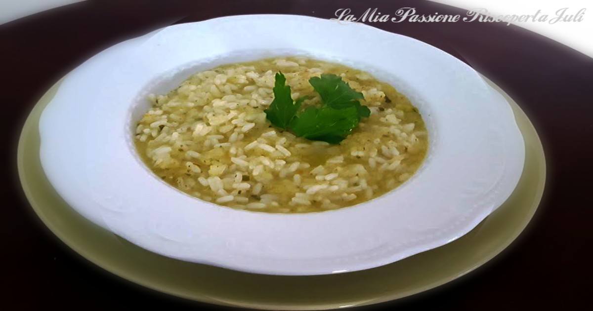 Riso con patate e prezzemolo