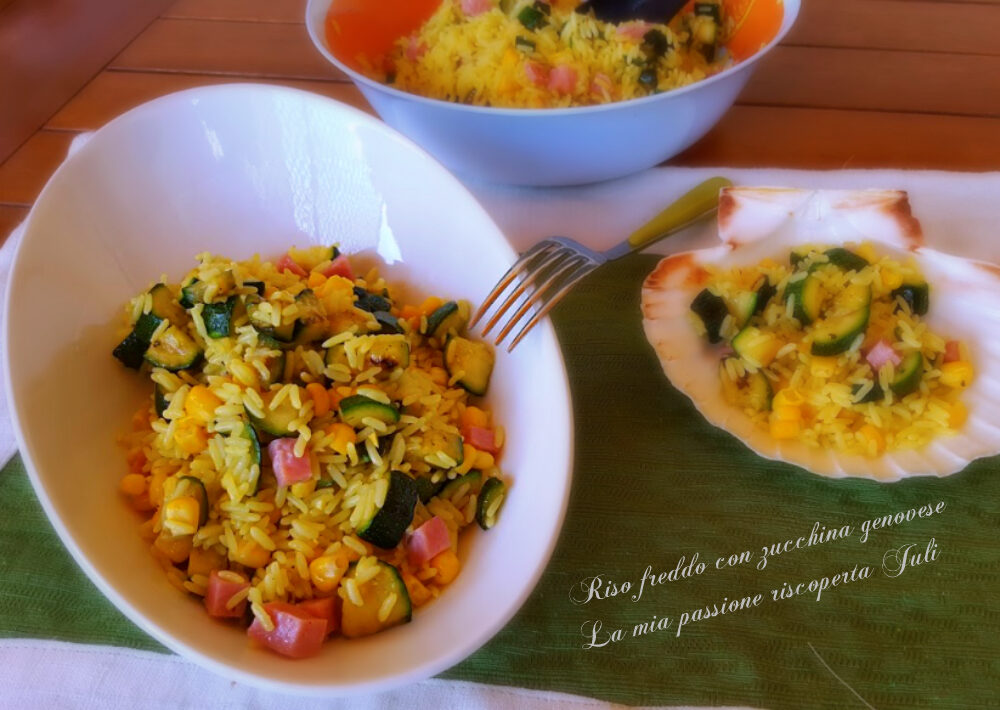 Riso freddo con zucchina genovese