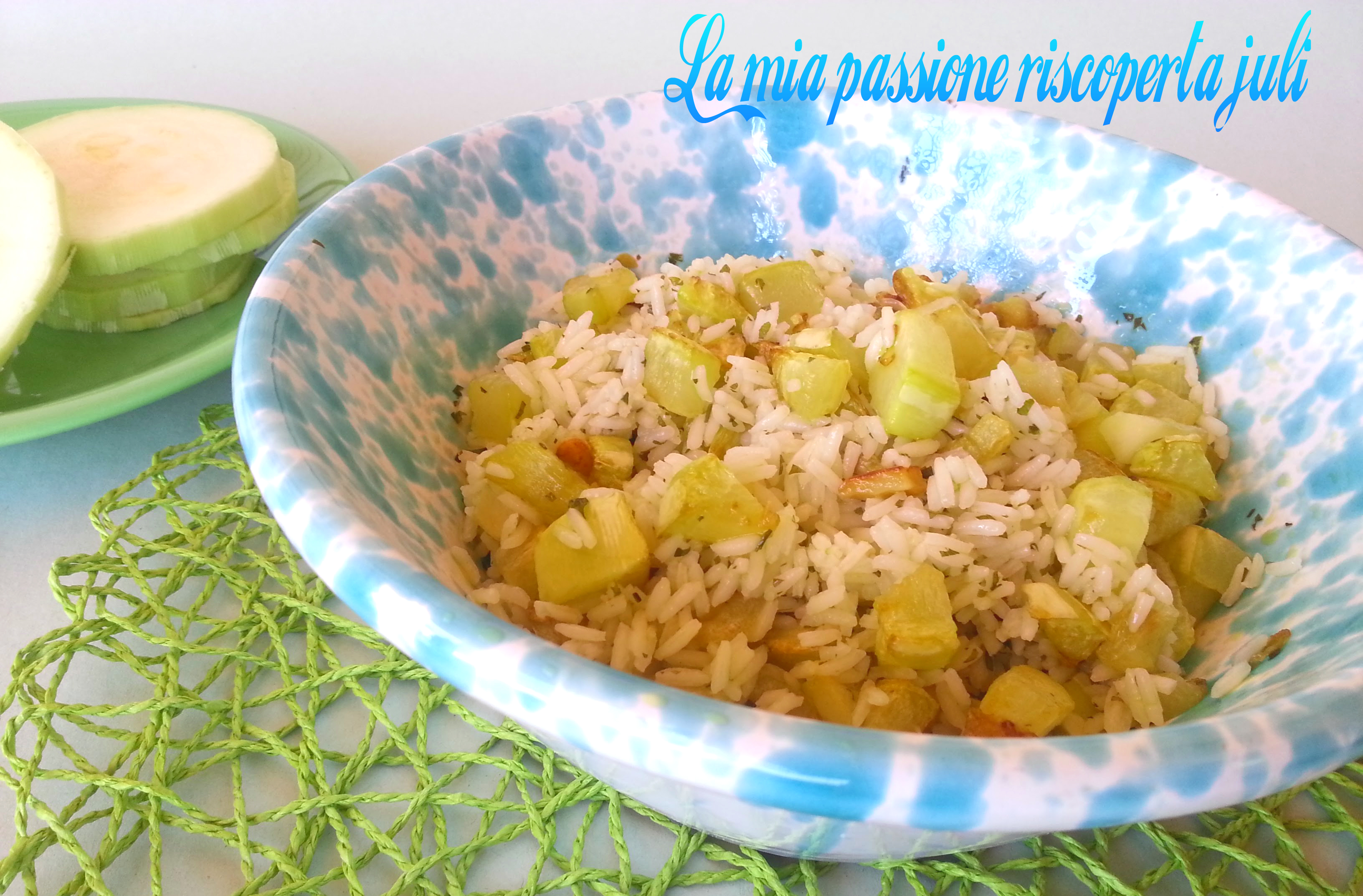 Riso freddo con zucchine