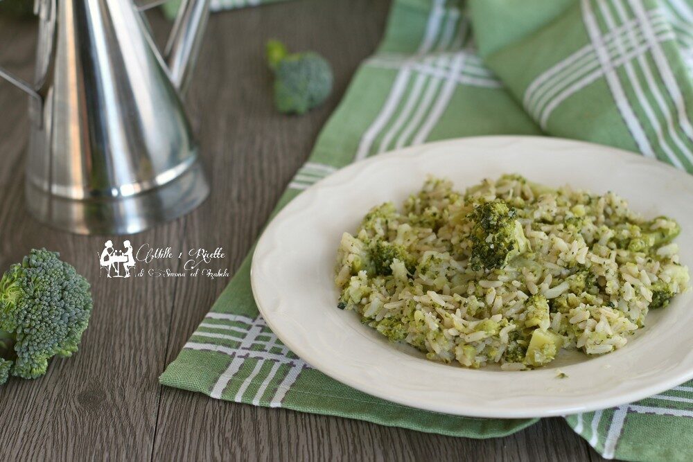 Riso integrale con broccoletti