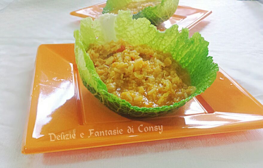 Riso integrale con verza (ricetta bimby)