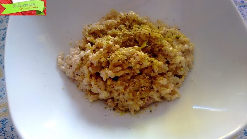 Riso panna e pistacchio con bimby