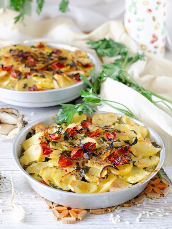 Riso patate e cozze o tiella barese – ricetta originale