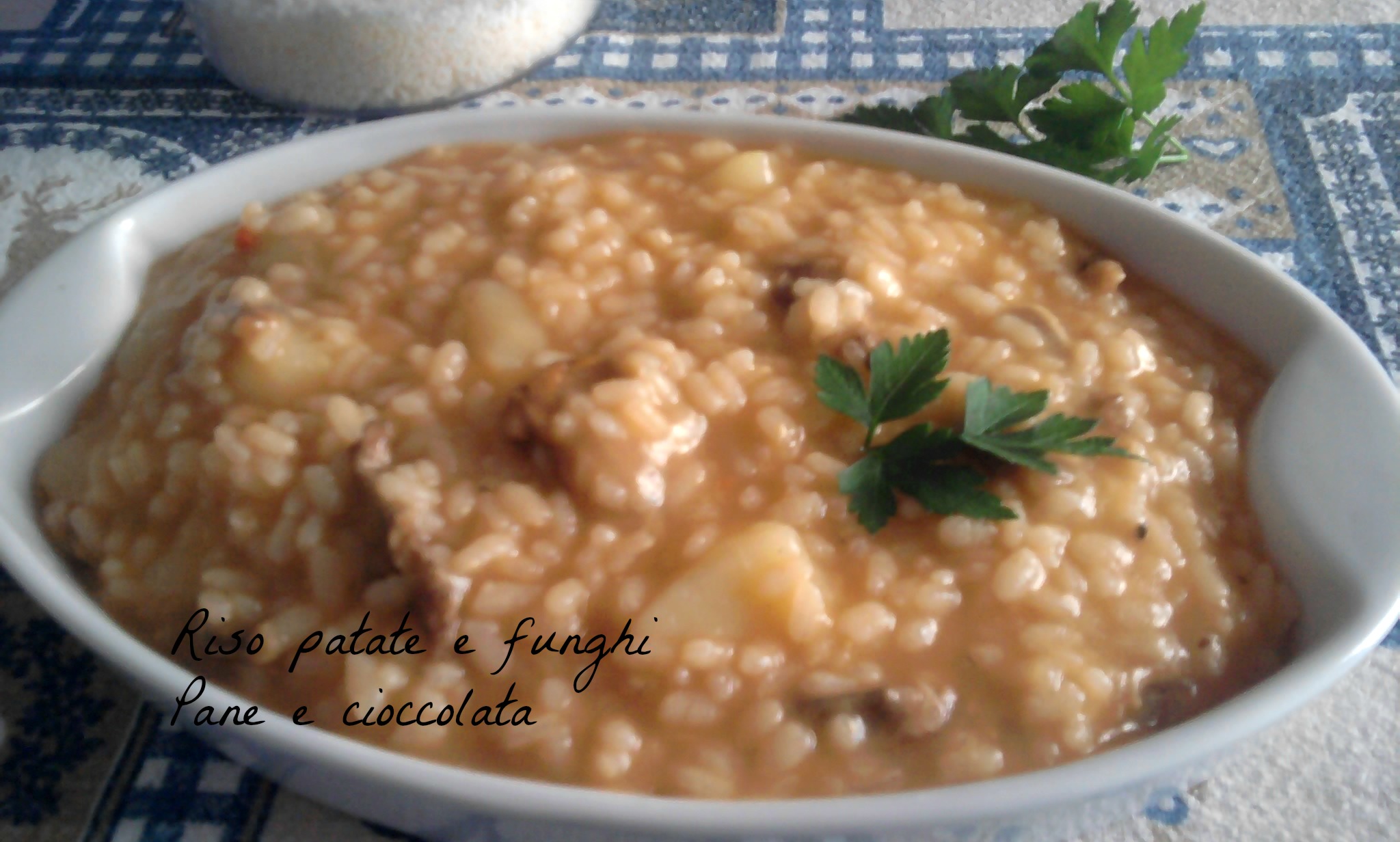 Riso patate e funghi