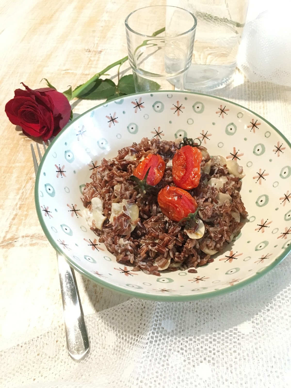 Riso selvaggio con funghi e pomodorini al forno e il momento per rimettersi in forma!