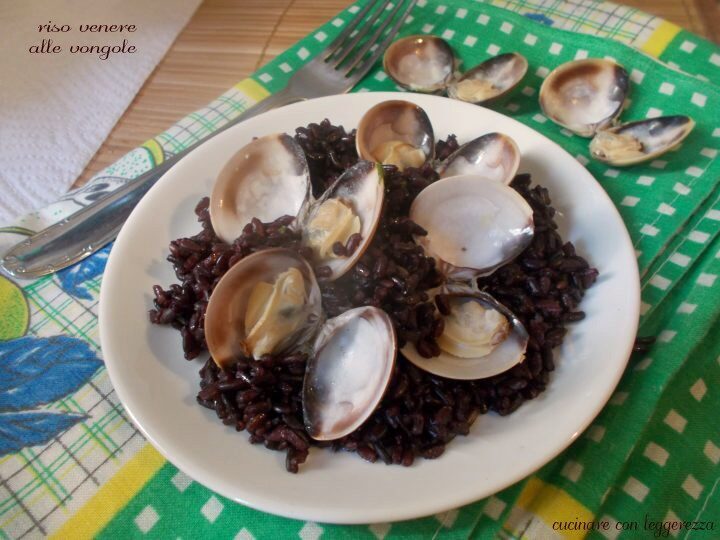 Riso venere alle vongole