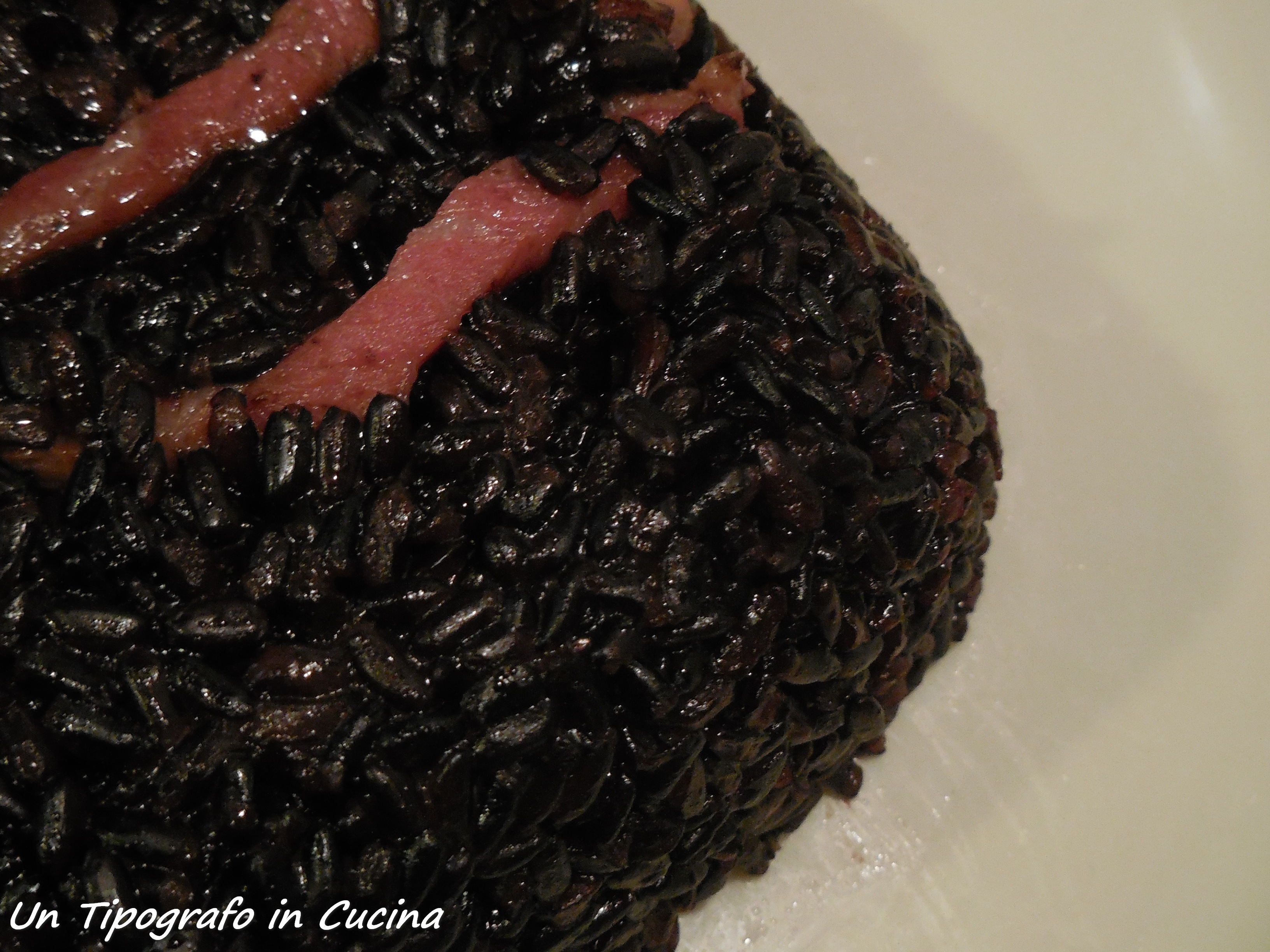 Riso venere saltato con speck e gorgonzola…