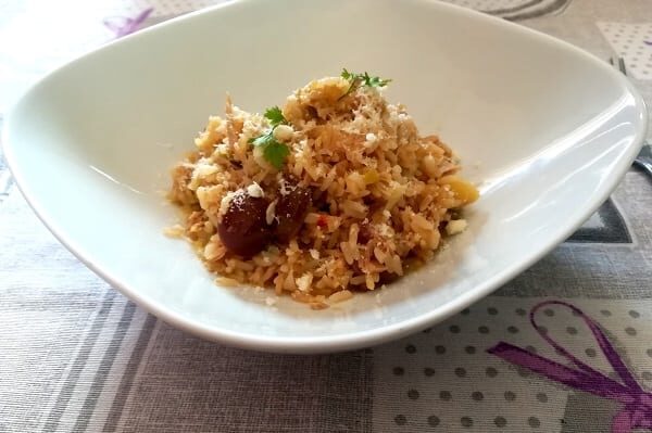 Riso zenzero e tonno