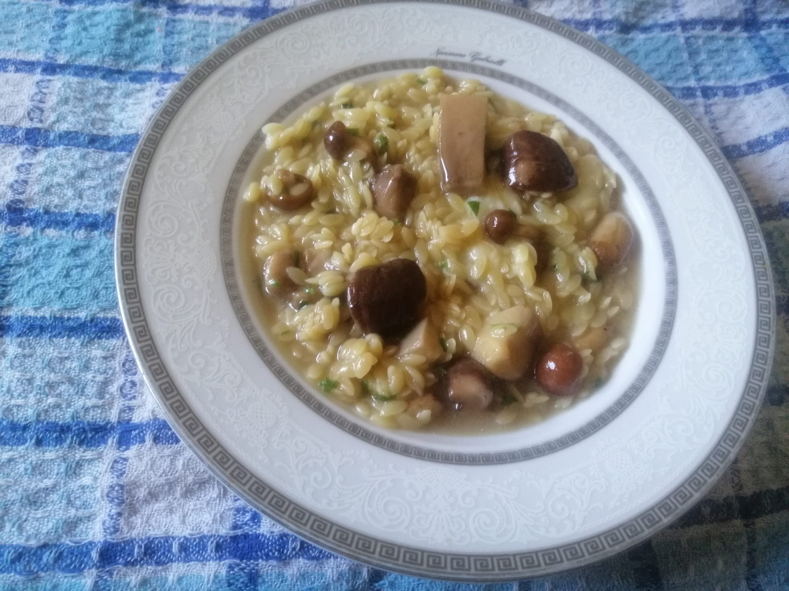 Risoni ai funghi misti