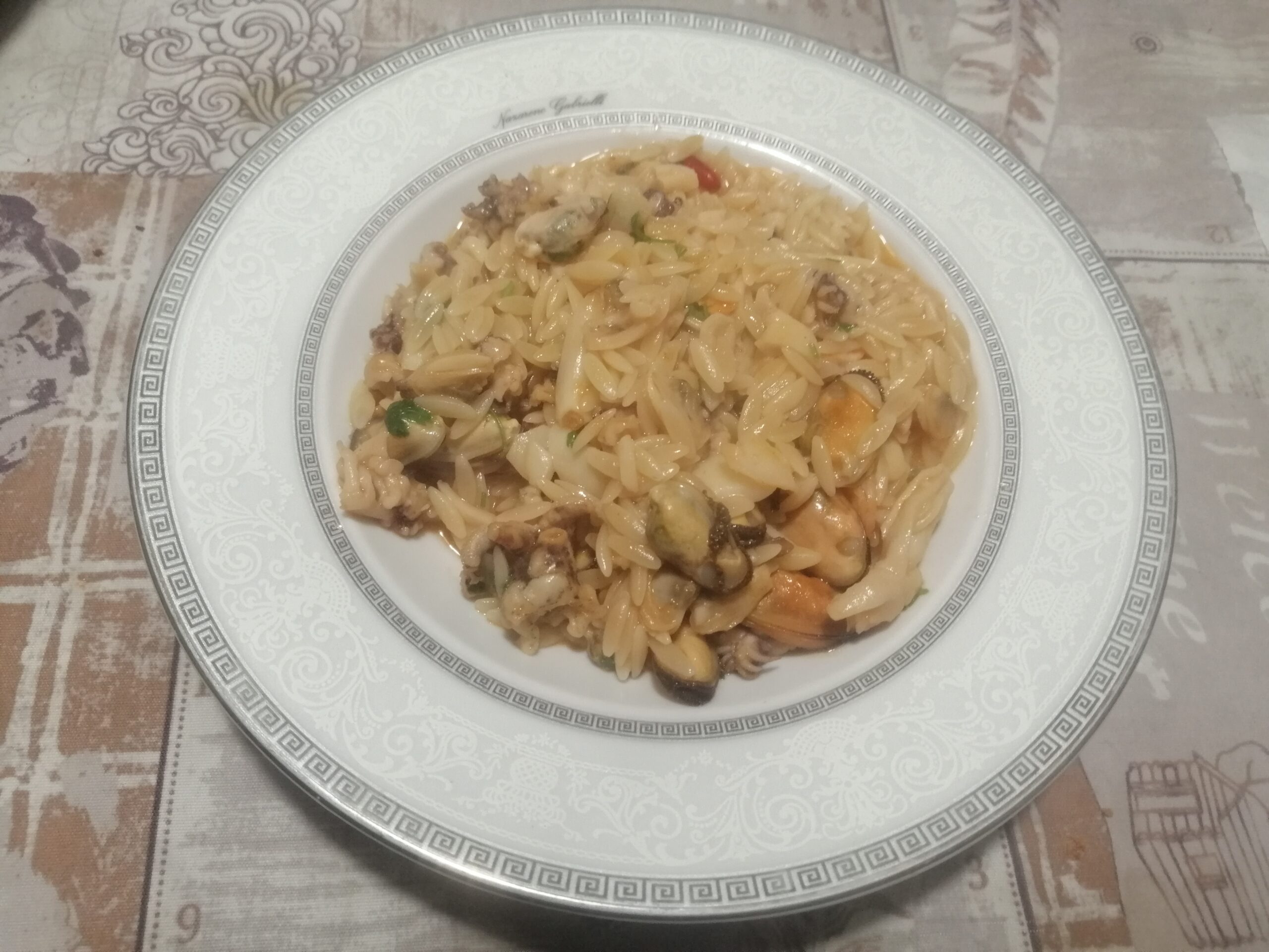 Risoni alla pescatora