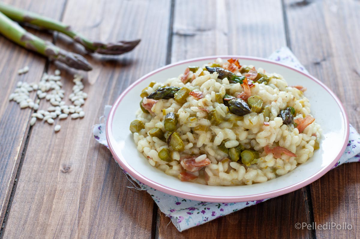 Risotto agli asparagi e speck