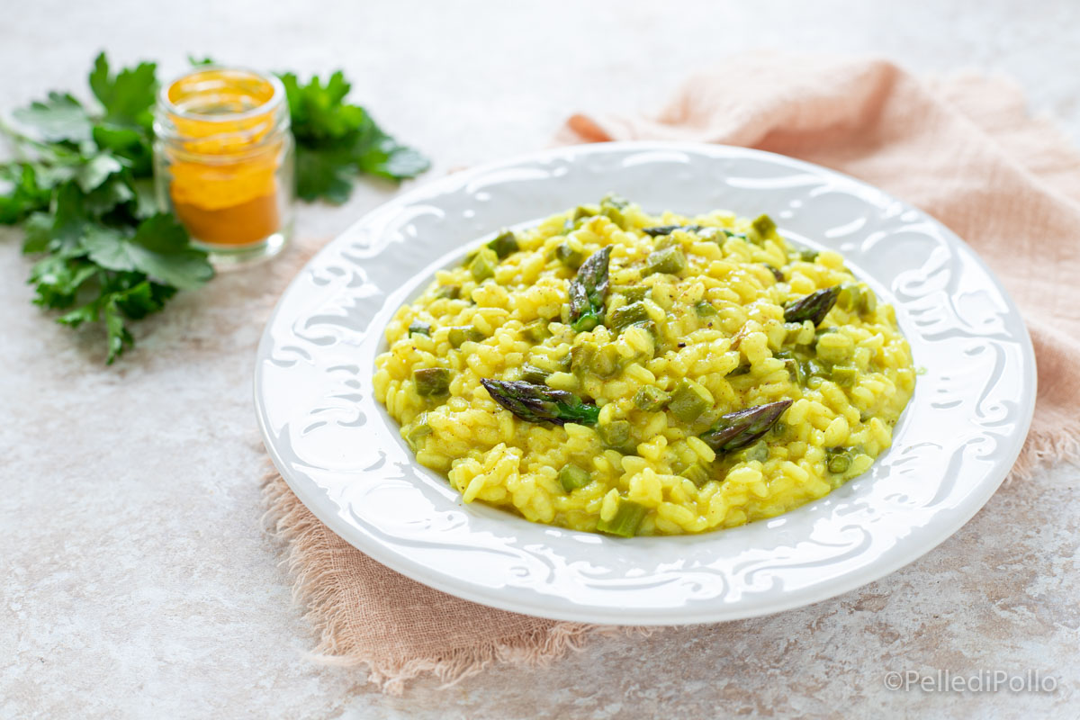 Risotto agli asparagi e zafferano