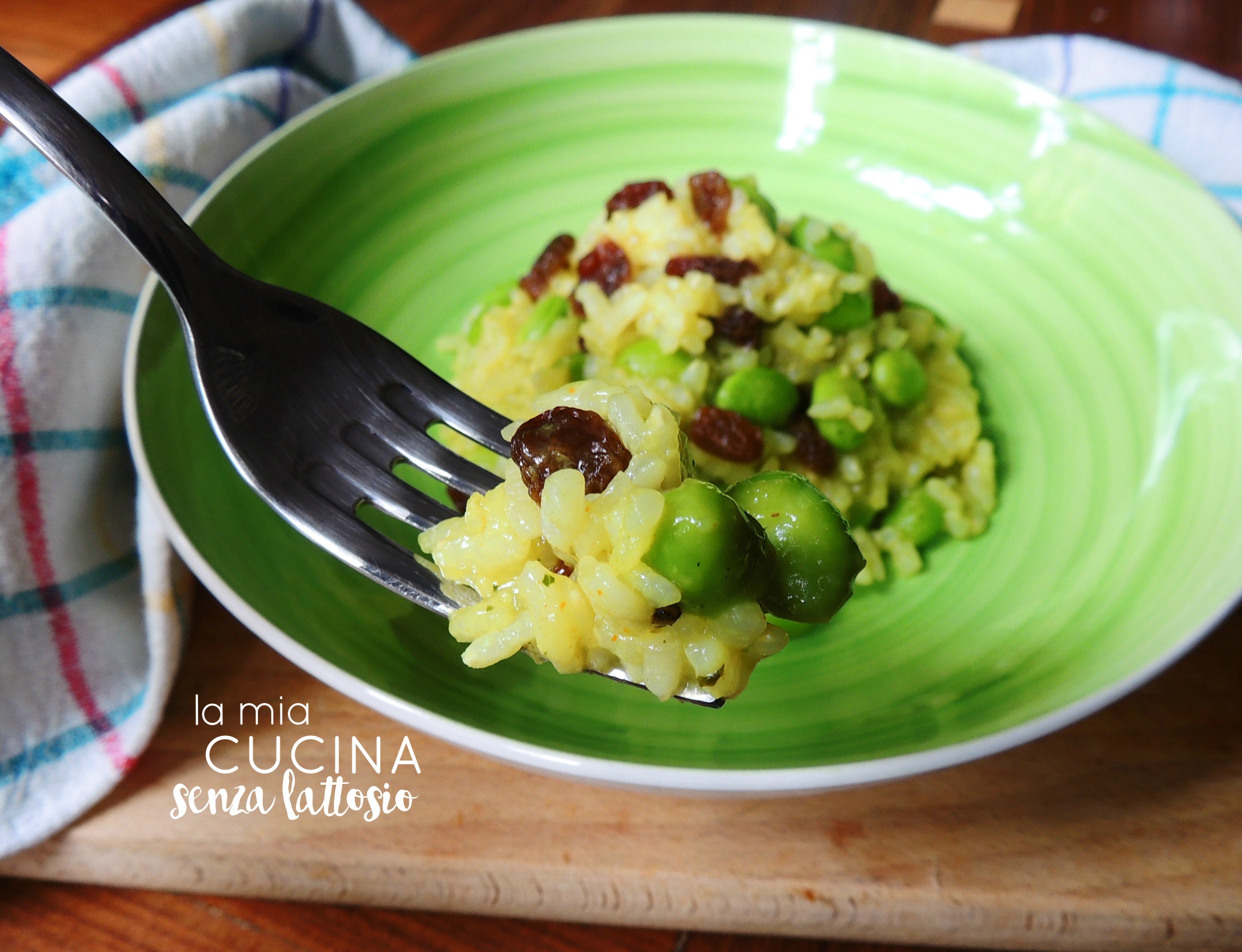 Risotto agli edamame e frutta secca