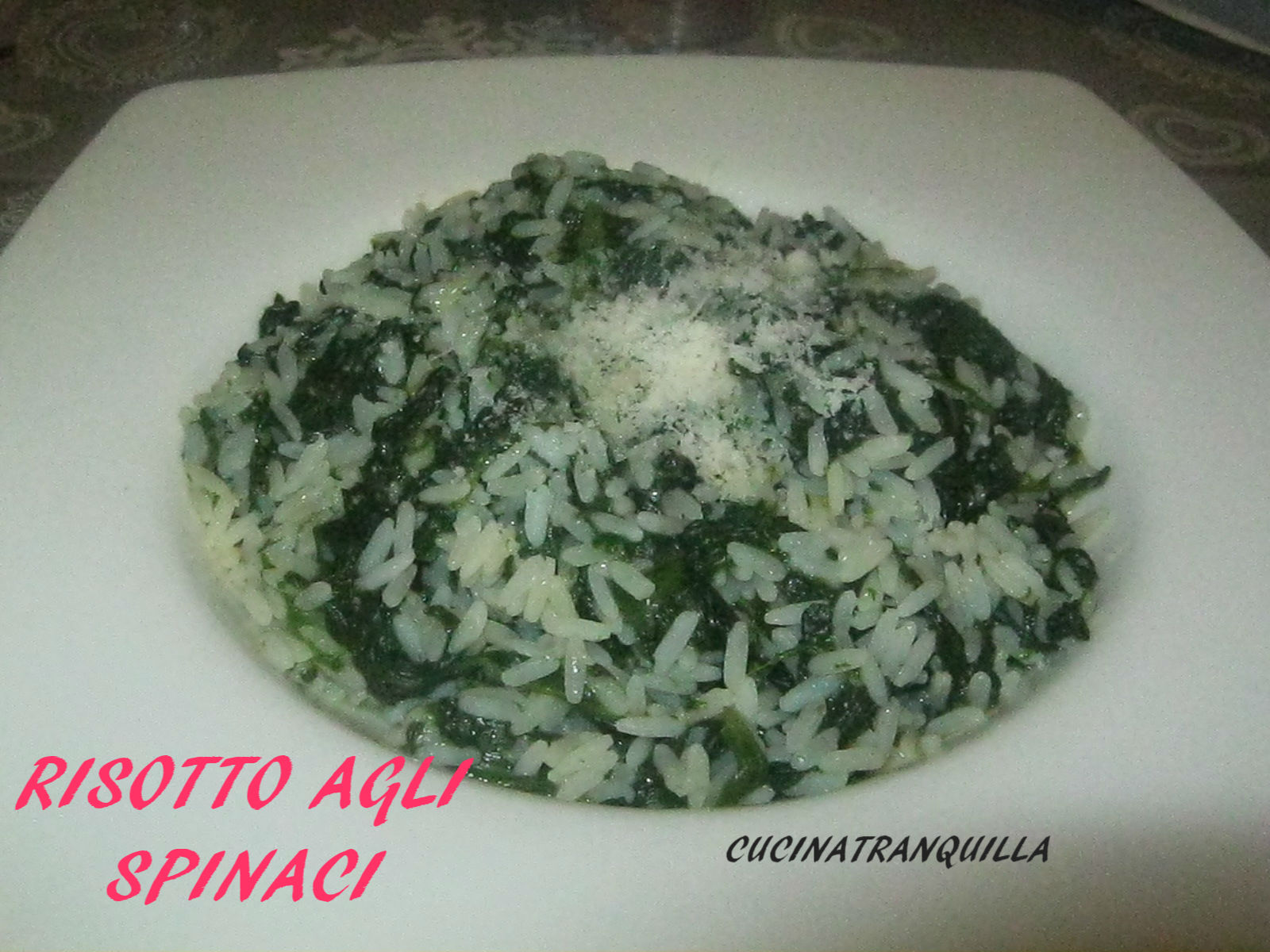 Risotto agli spinaci