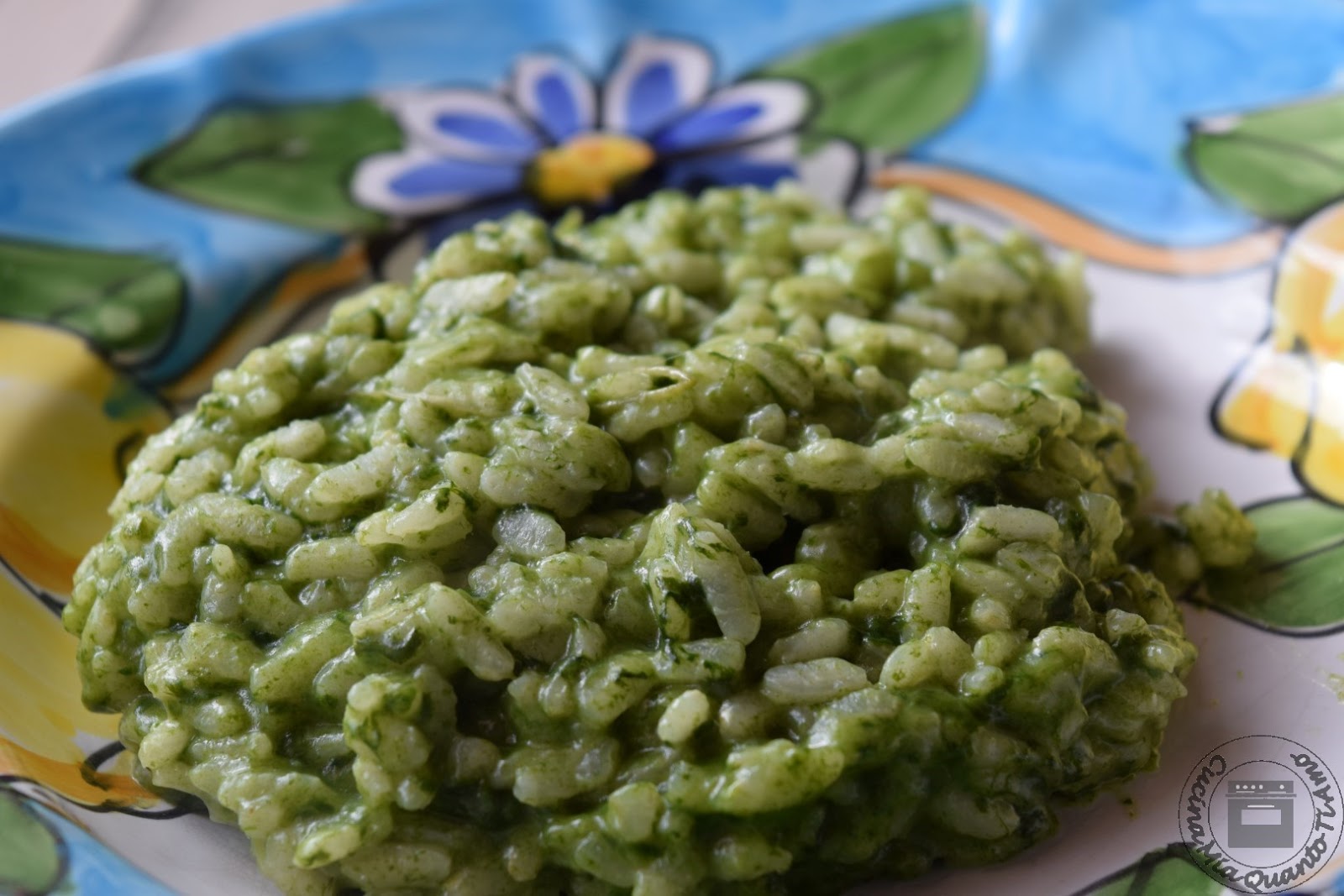 Risotto agli spinaci senza lattosio