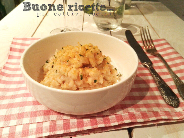 Risotto aglio olio e bottarga