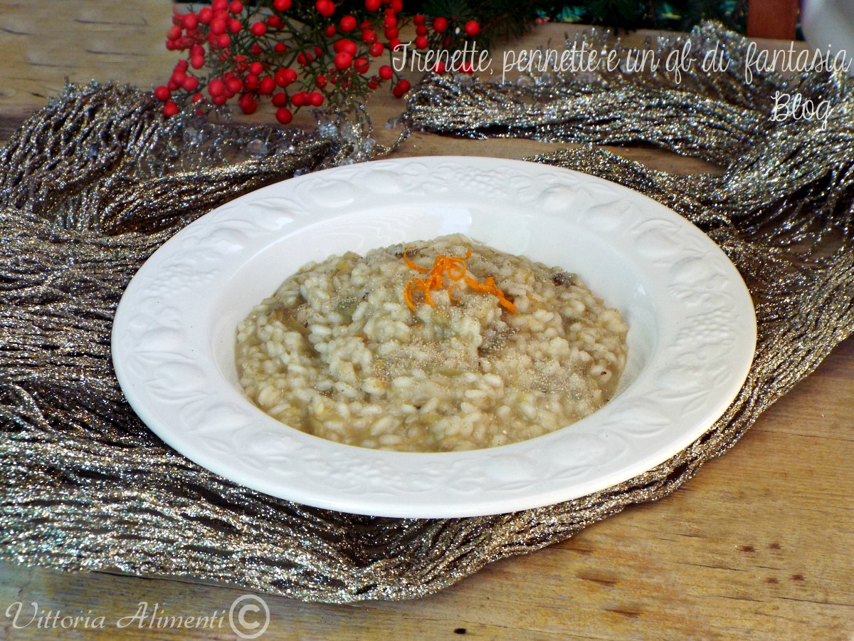 Risotto ai carciofi e arancia