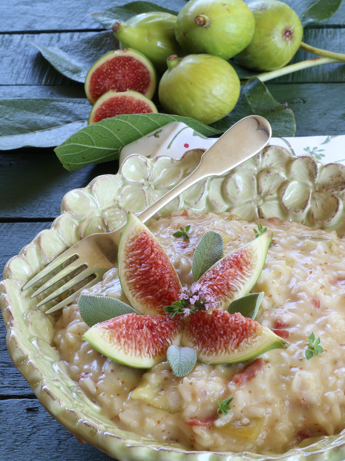 Risotto ai fichi e provolone del monaco