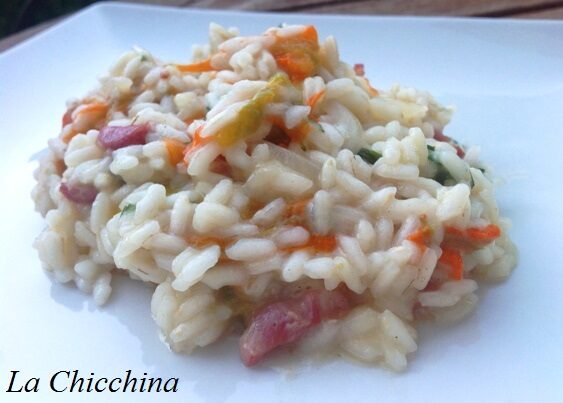 Risotto ai fiori di zucca
