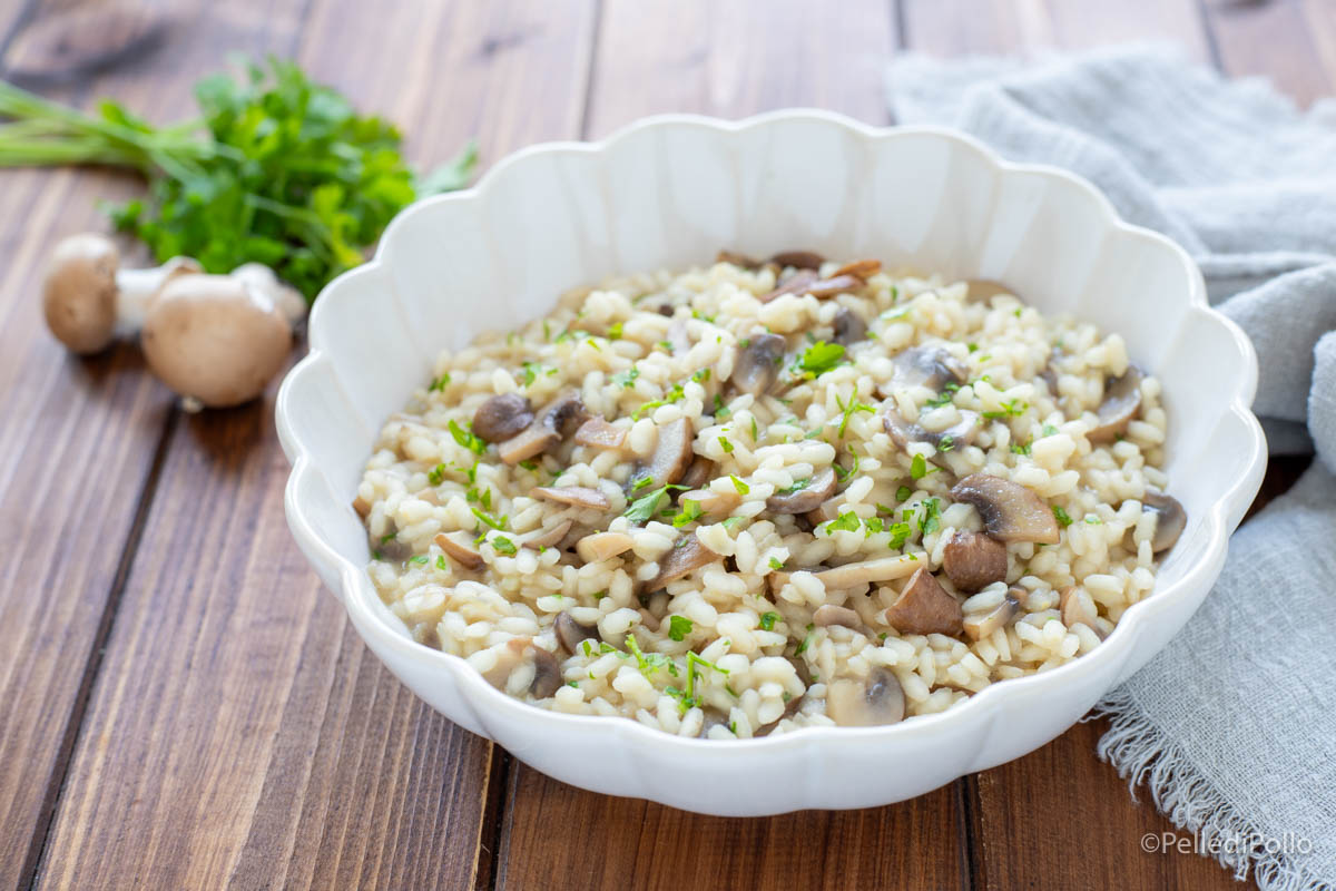 Risotto ai funghi champignon