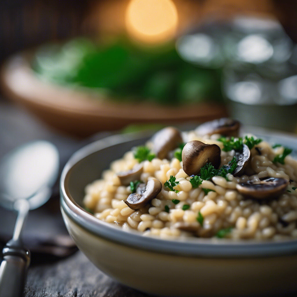 Risotto ai funghi con il parmigiano e il tocco magico del monsieur cuisine
