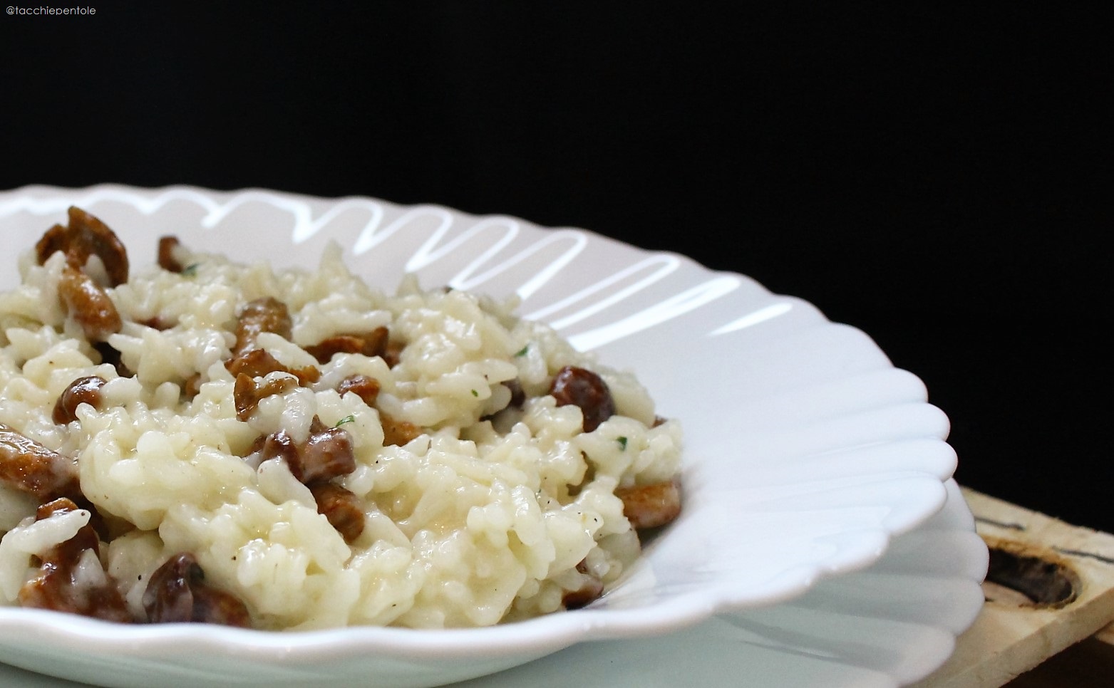 Risotto ai funghi finferli