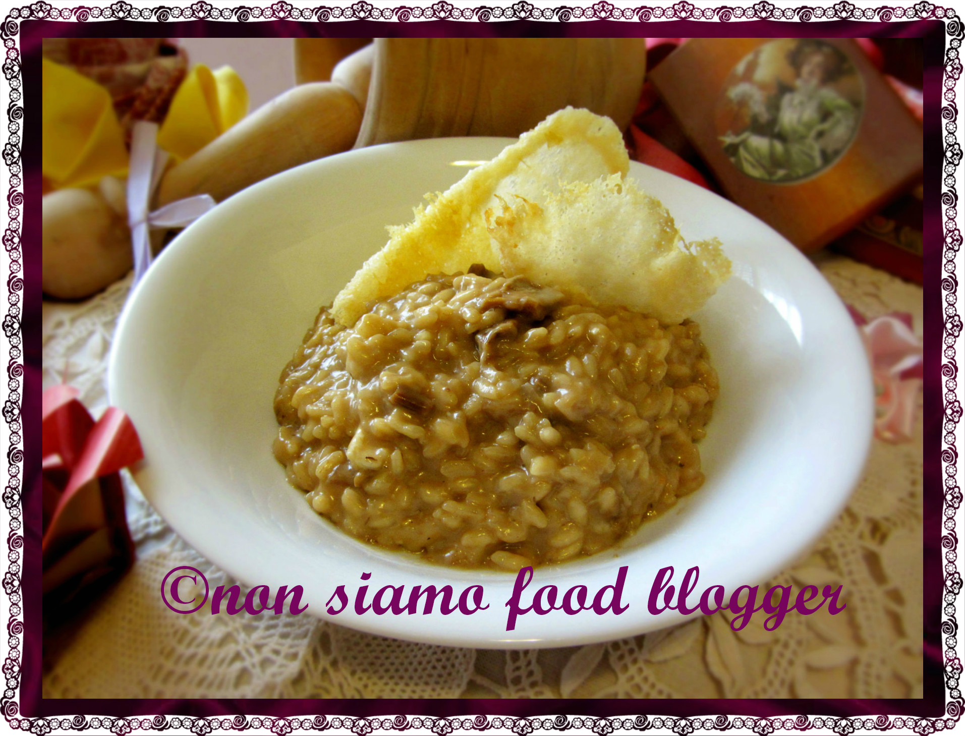 Risotto ai funghi porcini (sia secchi che surgelati) e brie