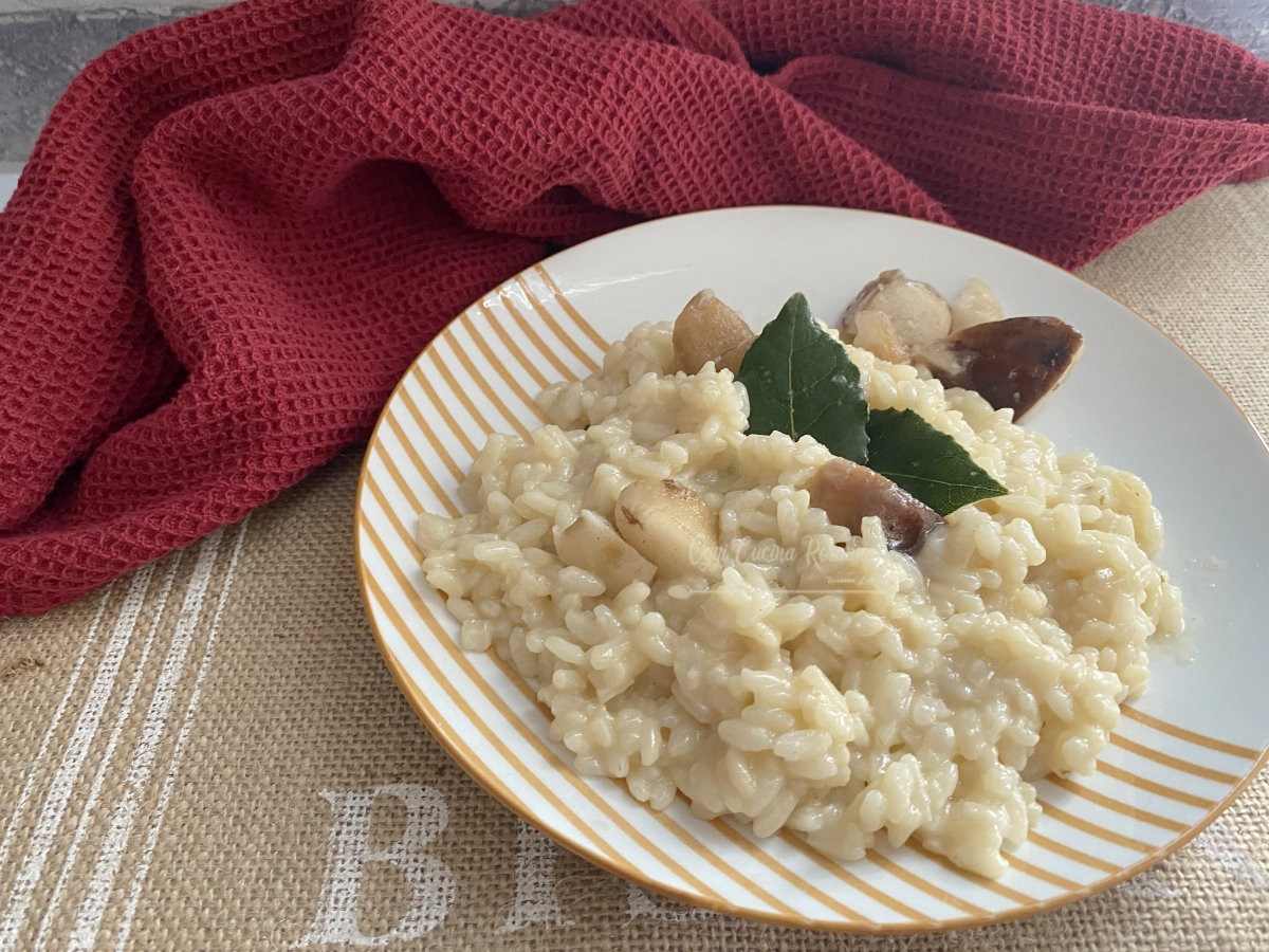 Risotto ai funghi surgelati – anche con bimby –