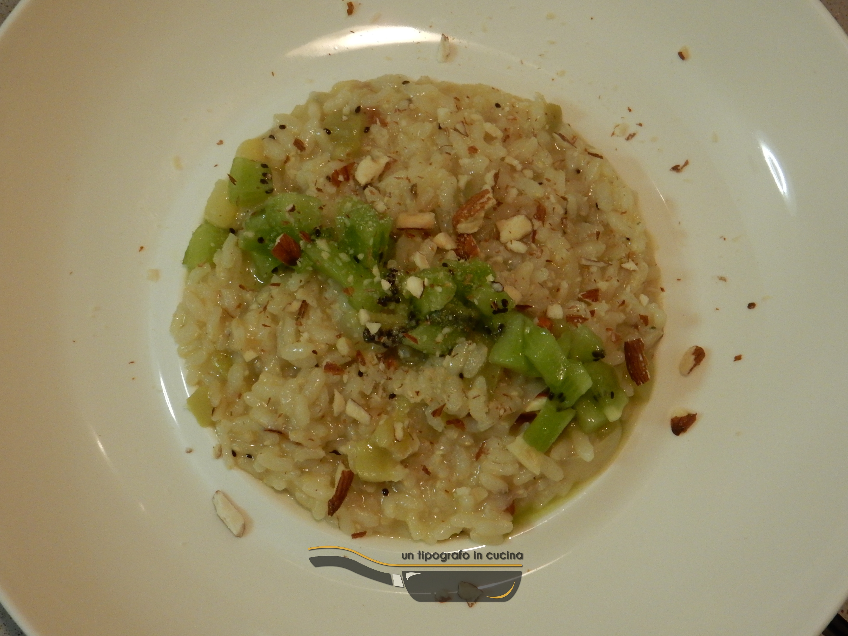 Risotto ai kiwi e mandorle tostate…