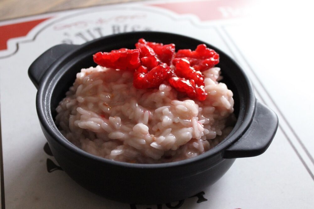 Risotto ai lamponi… e magari ci aggiungiamo due gamberi!