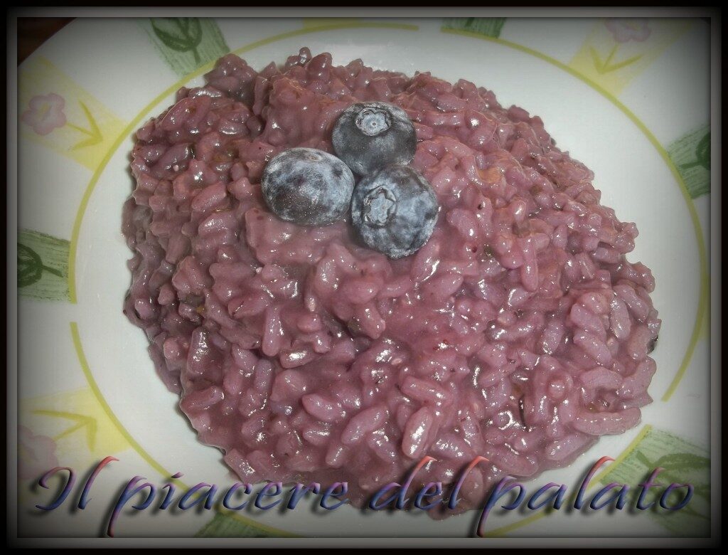 Risotto ai mirtilli