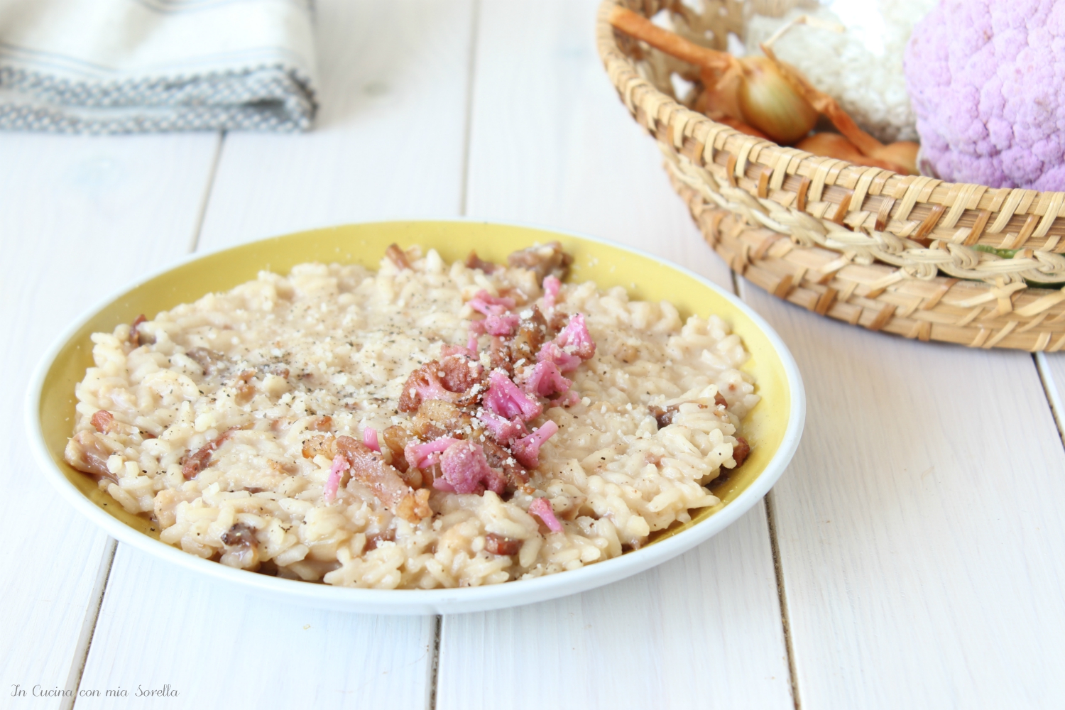 Risotto al cavolfiore e pancetta