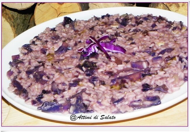 Risotto al cavolo cappuccio viola