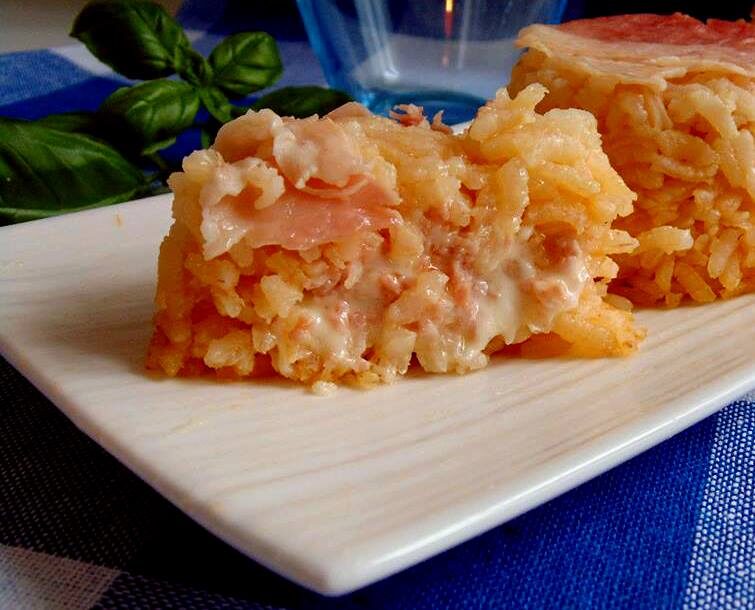 Risotto al forno farcito