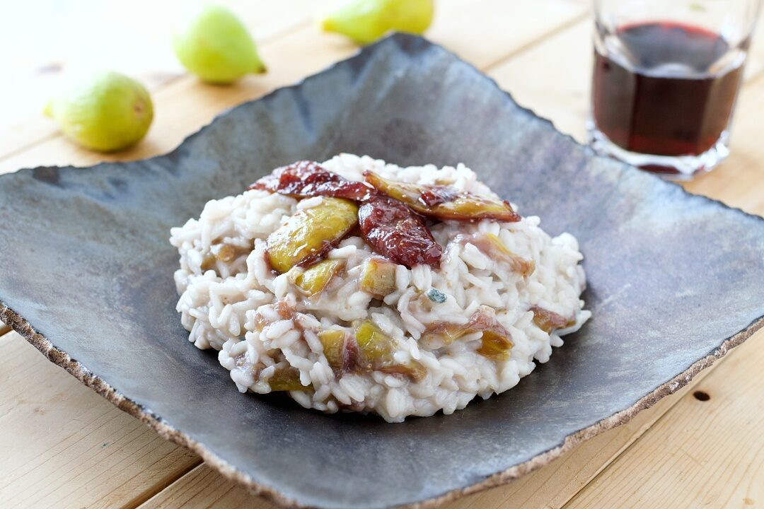 Risotto al Gorgonzola e Fichi Caramellati