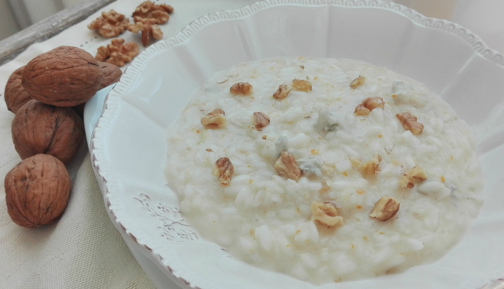 Risotto al gorgonzola e noci