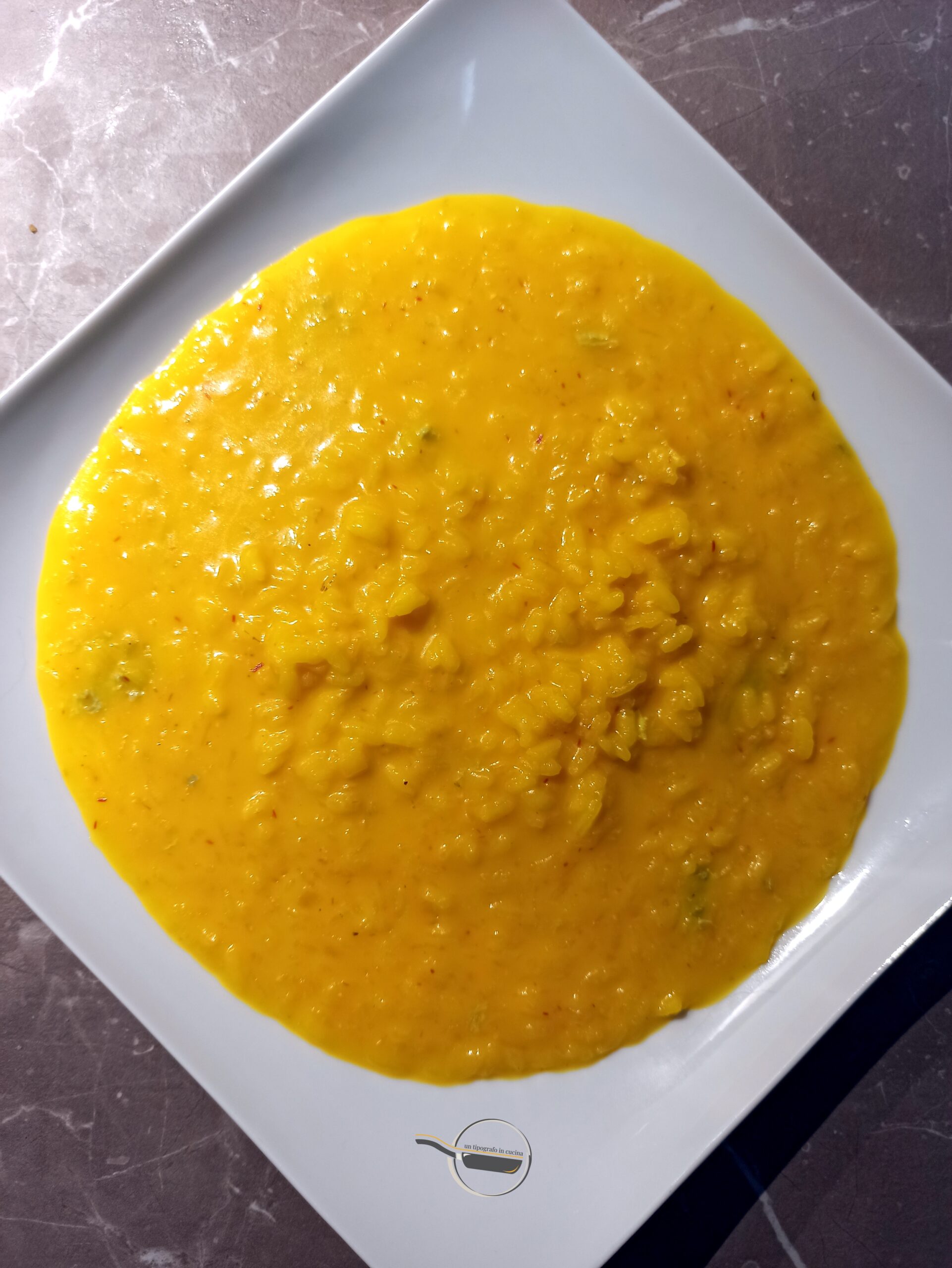 Risotto al gorgonzola e zafferano