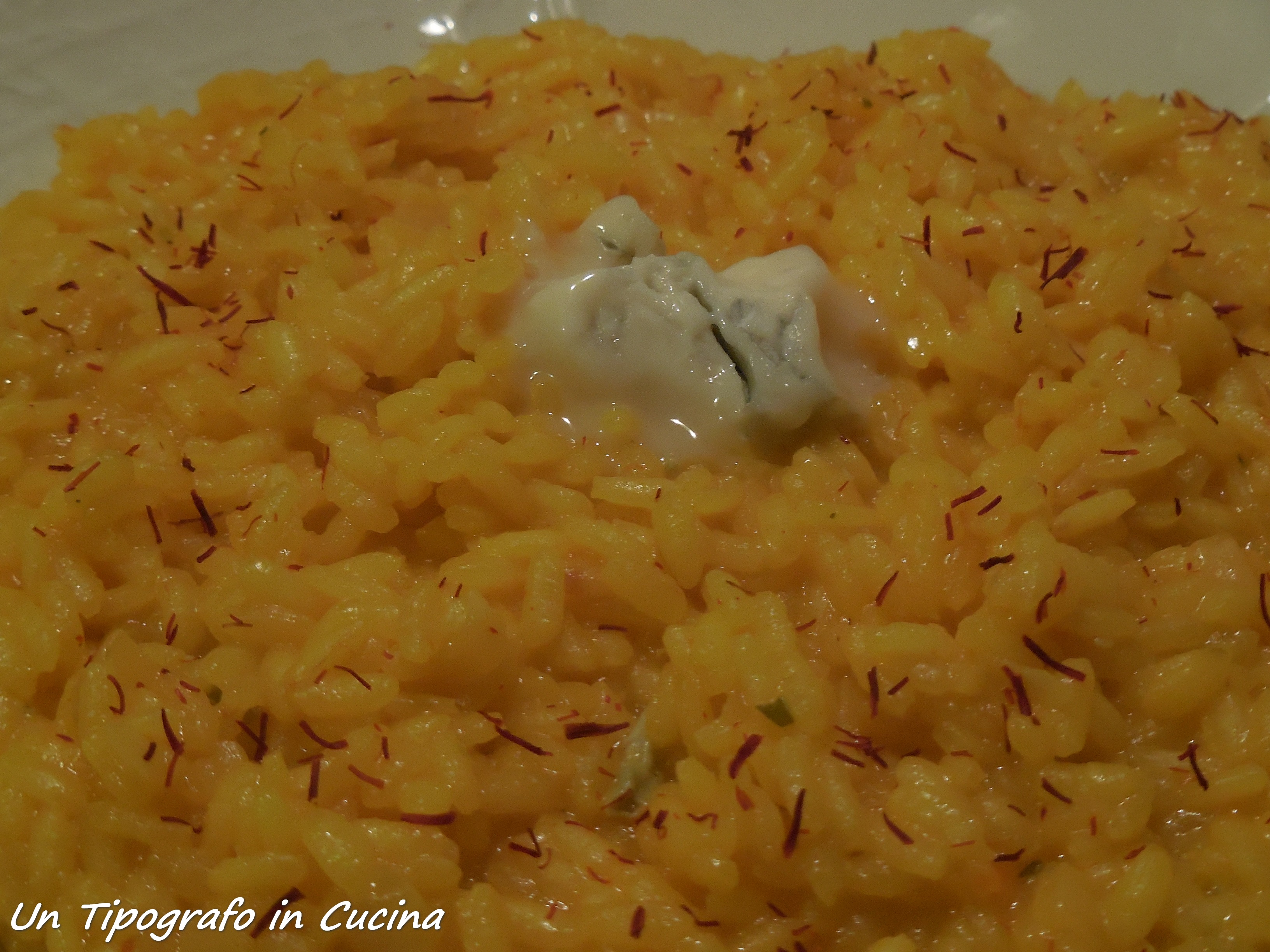 Risotto al gorgonzola e zafferano…