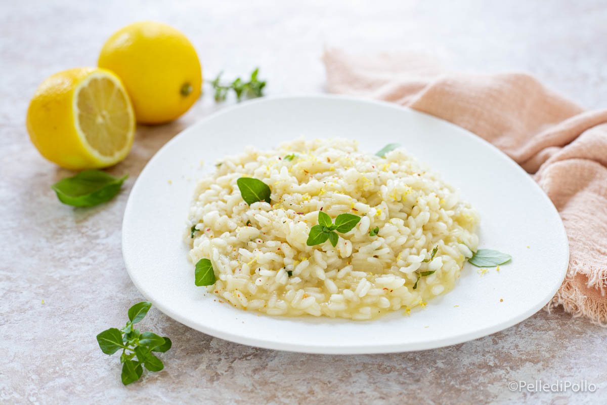 Risotto al limone e basilico