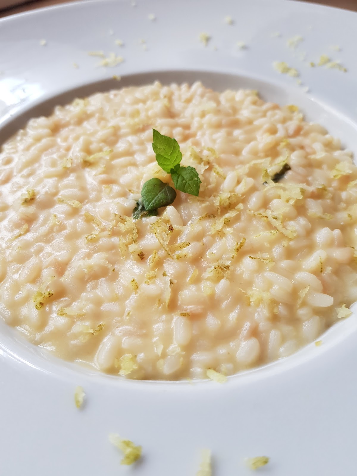 Risotto al limone e menta