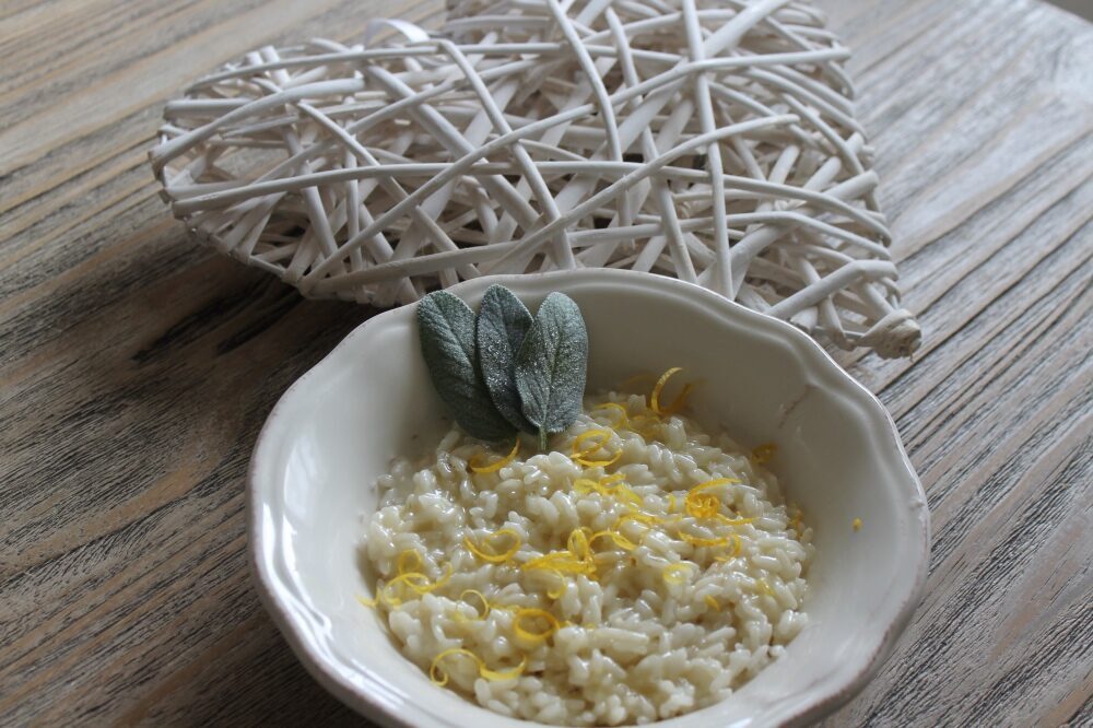 Risotto al limone e salvia