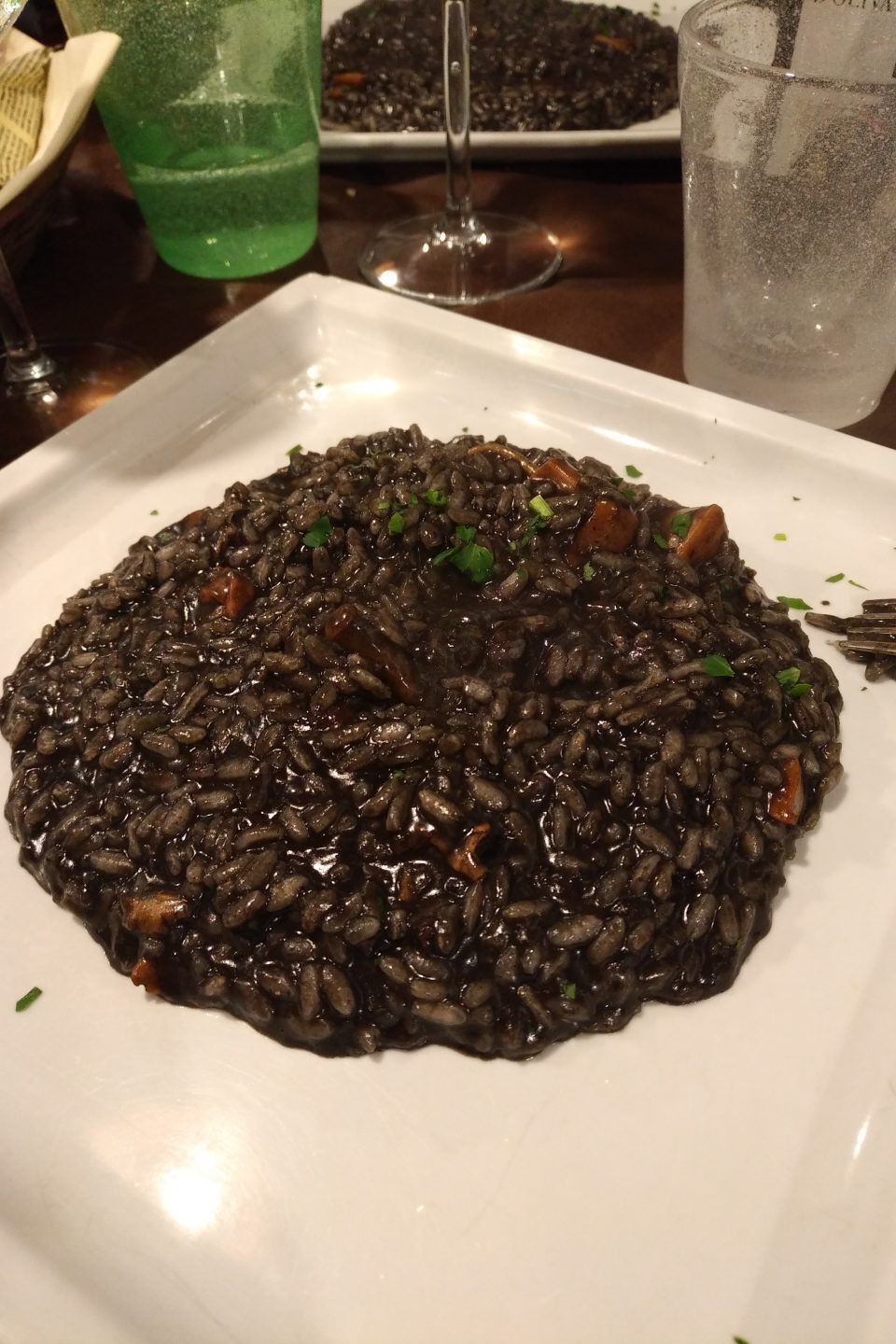 Risotto al nero di seppia alla veneziana